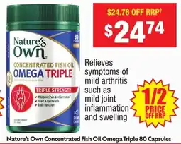 Chemist Warehouse Concentrated Fish Oil Omega Triple offer