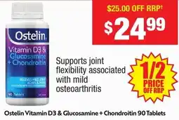Chemist Warehouse Vitamin D3 & Glucosamine + Chondroitin offer