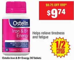 Chemist Warehouse Iron & B+ Energy offer