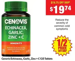 Chemist Warehouse Echinacea, Garlic, Zinc+ C offer