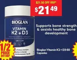 Chemist Warehouse Vitamin K2 +D3 offer