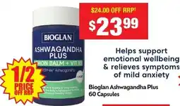 Chemist Warehouse Bioglan ashwagandha plus offer