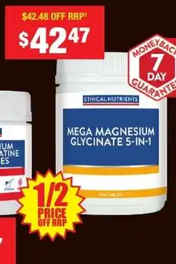 Chemist Warehouse Mega magnesium glycinate 5-in-1 offer