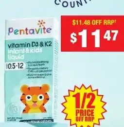 Chemist Warehouse Vitamin D3 & K2 Infant & Kids liquid offer
