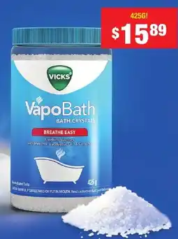 Chemist Warehouse VapoBath Bath Crystals Non-Medicated Salts offer