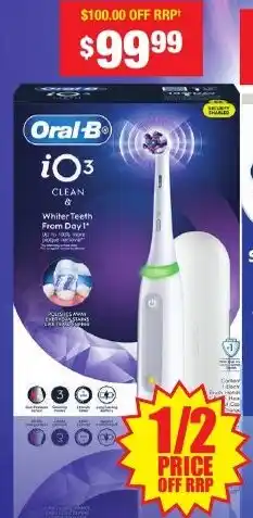 Chemist Warehouse Power Toothbrush iO 3 Series offer