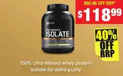 Chemist Warehouse ultra-filtered whey protein isolate for extra purity offer
