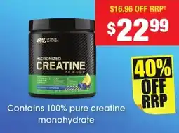 Chemist Warehouse pure creatine monohydrate offer