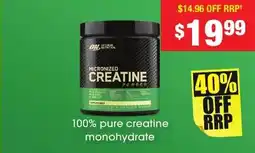 Chemist Warehouse Pure creatine monohydrate offer