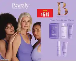 Chemist Warehouse Barely Intimate Skin Care offer