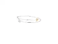 Bevilles Jewellery Sterling Silver Two Tone Arrow Bangle offer