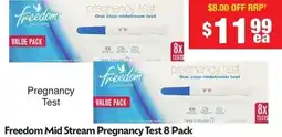 Chemist Warehouse Freedom Mid Stream Pregnancy Test offer