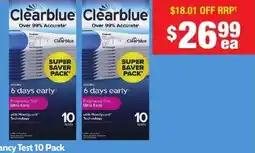 Chemist Warehouse Early Detection Pregnancy Test offer