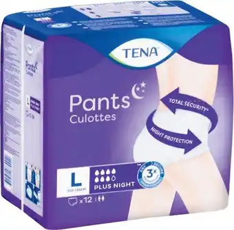 Coles Tena Plus Night Pants 12 Pack offer