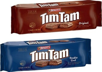 IGA Arnott’s Chocolate Tim Tam Biscuits 165-200g Selected Varieties offer
