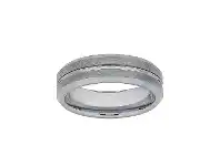 Bevilles Jewellery Stanton Made for Men Tungsten Groove Ring - S offer