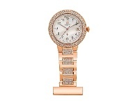 Bevilles Jewellery Roberto Carati Florence Rose Gold Crystal Nurses Watch offer