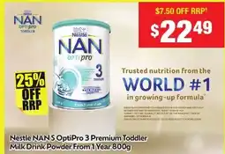 Chemist Warehouse Nestle NANS OptiPro 3 Premium Toddler Milk Drink Powder From 1 Year offer