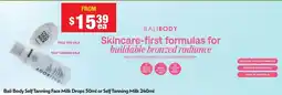 Chemist Warehouse Bali Body Self Tanning Face Milk Drops or Self Tanning Milk offer