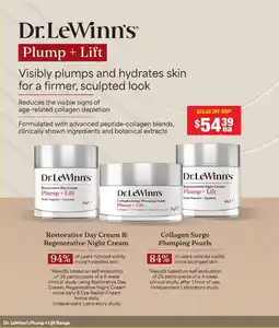 Chemist Warehouse Dr LeWinns Plump + Lift Range offer