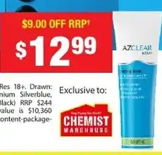 Chemist Warehouse Azclear Action Soothing Serum offer