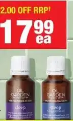 Chemist Warehouse Oil Garden Natural Remedies Sleep Oils offer