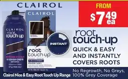 Chemist Warehouse Clairol Nice & Easy Root Touch Up Range offer