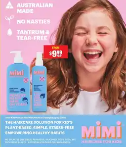 Chemist Warehouse Mimi Kids Haircare Hair Wash or Detangling Spray offer