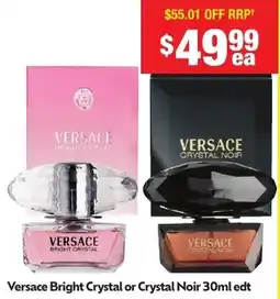 Chemist Warehouse Versace Bright Crystal or Crystal Noir edt offer