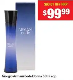 Chemist Warehouse Giorgio Armani Code Donna edp offer