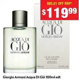 Chemist Warehouse Giorgio Armani Acqua Di Giò edt offer