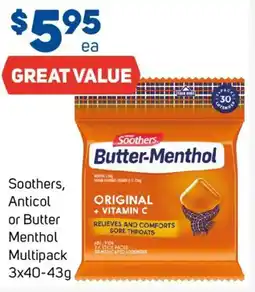 Foodland Soothers Anticol or Butter Menthol Multipack offer