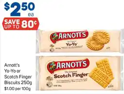 Foodland Arnotts Yo Yo or Scotch Finger Biscuits offer