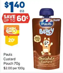 Foodland Pauls Custard Pouch offer