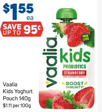 Foodland Vaalia Kids Yoghurt Pouch offer