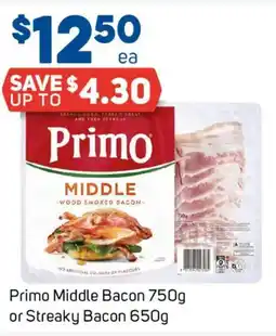 Foodland Primo Middle Bacon or Streaky Bacon offer