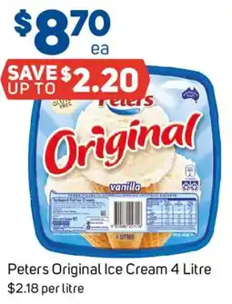 Foodland Peters Original Ice Cream offer