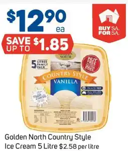 Foodland Golden North Country Style Ice Cream offer