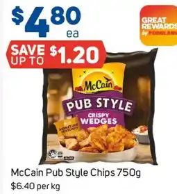 Foodland McCain Pub Style Chips offer