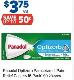 Foodland Panadol Optizorb Paracetamol Pain Relief Caplets offer