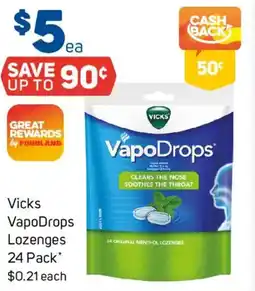 Foodland Vicks VapoDrops Lozenges offer