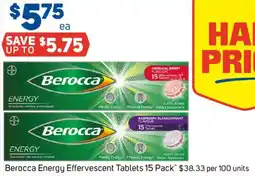 Foodland Berocca Energy Effervescent Tablets offer