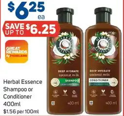 Foodland Herbal Essence Shampoo or Conditioner offer