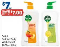 Foodland Dettol Profresh Body Wash offer