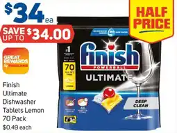 Foodland Finish Ultimate Dishwasher Tablets Lemon offer