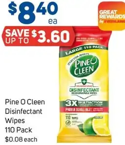 Foodland Pine O Cleen Disinfectant Wipes offer