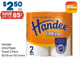 Foodland Handee Ultra Paper Towel offer