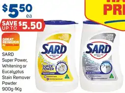 Foodland Sard super power whitening or eucalyptus stain remover powder offer
