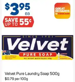 Foodland Velvet Pure Laundry Soap offer