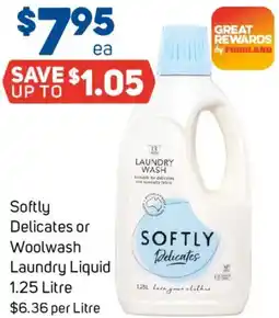 Foodland Softly Delicates or Woolwash Laundry Liquid offer